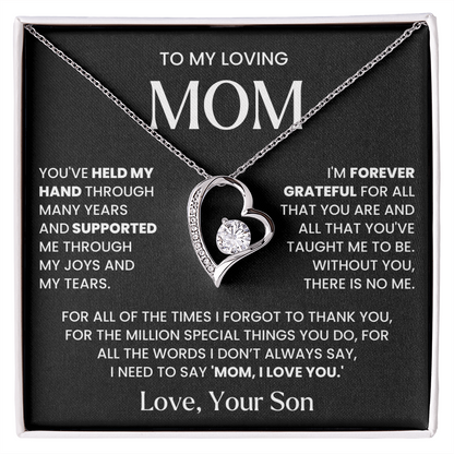 Mom Necklace| Without You There's No Me
