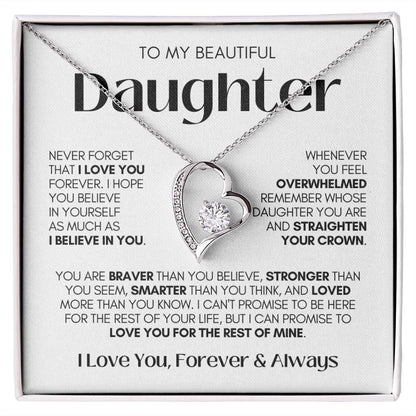 Daughter Necklace| Straighten Your Crown