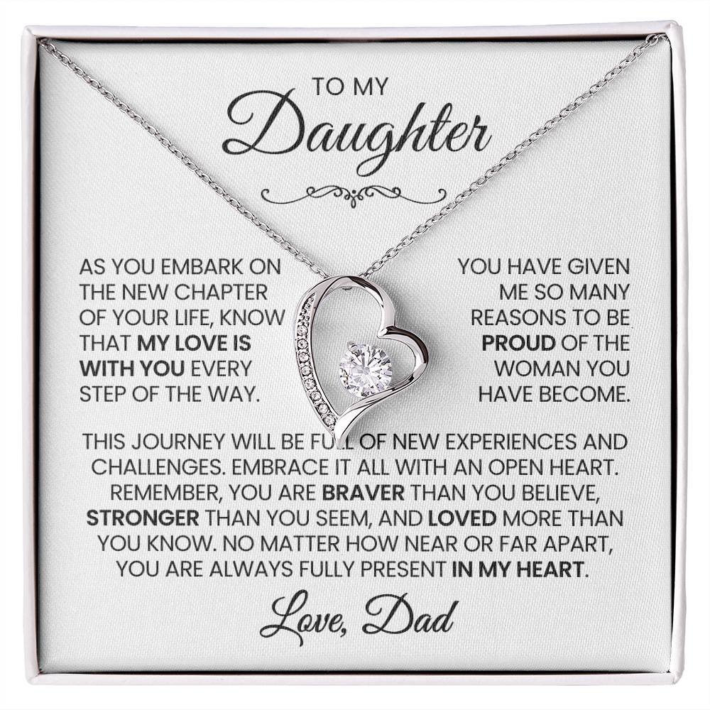 Daughter Necklace| My Love Is With You