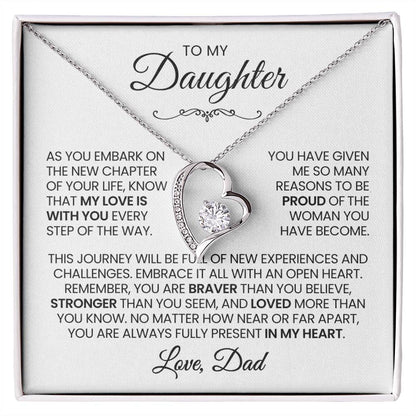 Daughter Necklace| My Love Is With You