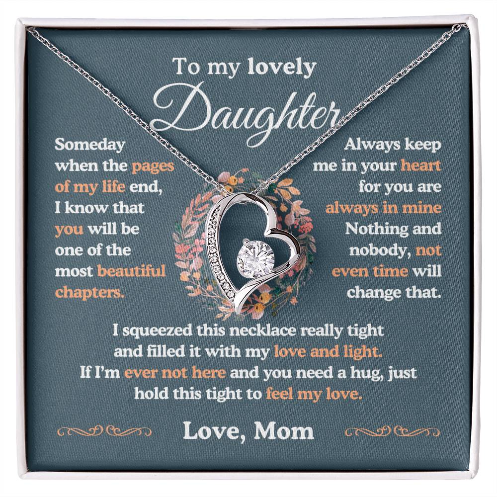 To My Lovely Daughter| The Most Beautiful Chapters| Forever Love Necklace