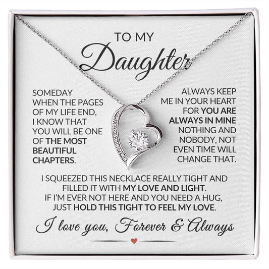 Daughter Necklace| Keep Me In Your Heart