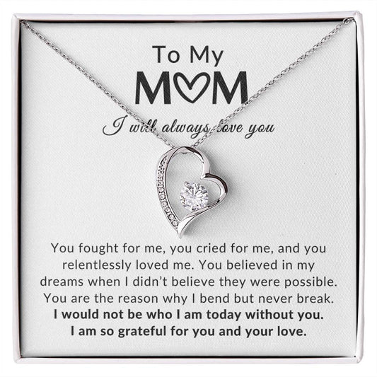 To Mom Necklace| Grateful For You