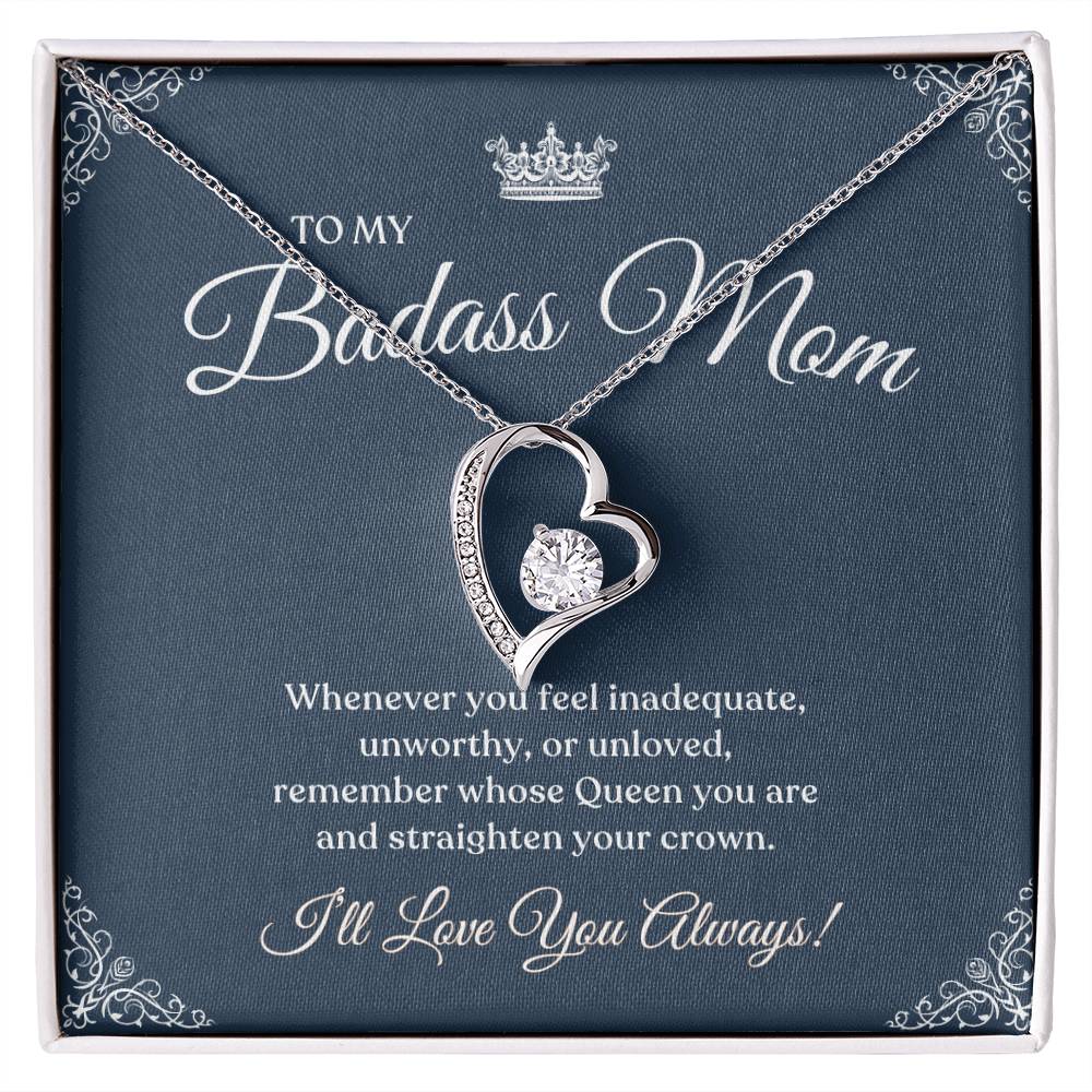 To My Badass Mom |  I Love You Always  Forever Love Necklace