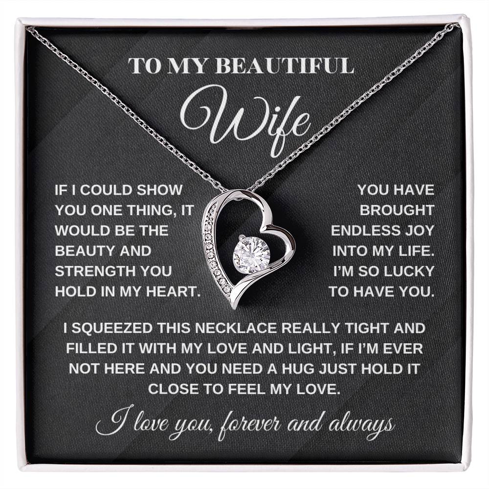 Wife Necklace| Lucky To Have You