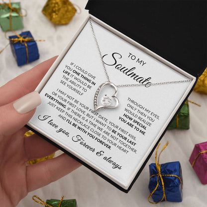 To My Soulmate | How Special You Are To Me, Forever Love Necklace -  White Card