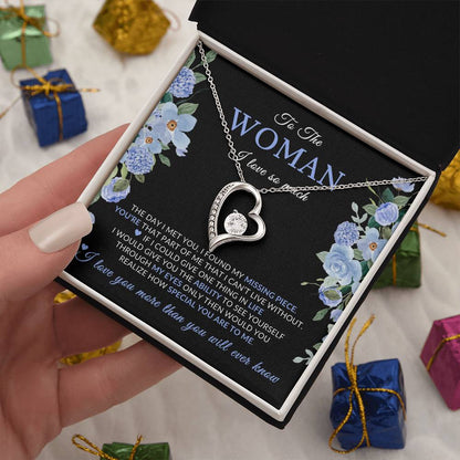 Gifts for Her | Floral Message Card, To the Woman I Love so Much, Special Gift for Her, Mother's Day Gift, Birthday Gift for her - Black Card