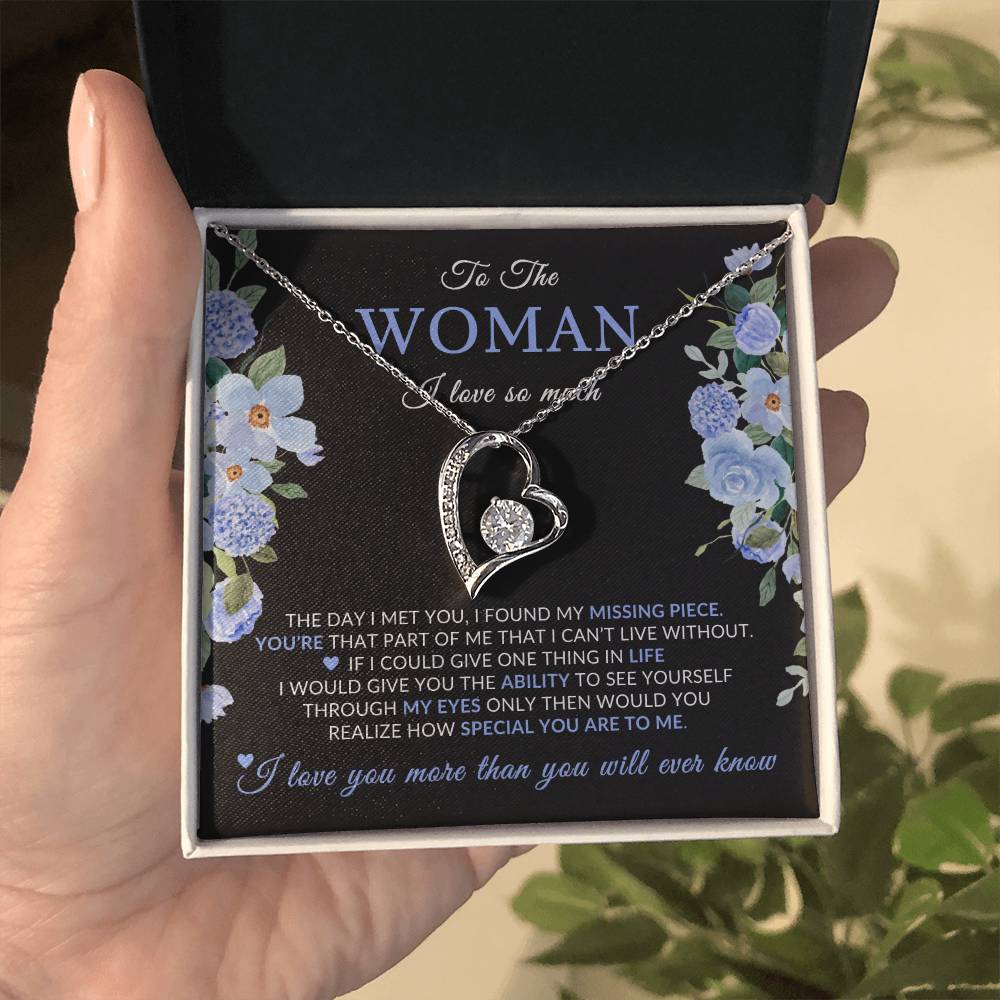 Gifts for Her | Floral Message Card, To the Woman I Love so Much, Special Gift for Her, Mother's Day Gift, Birthday Gift for her - Black Card