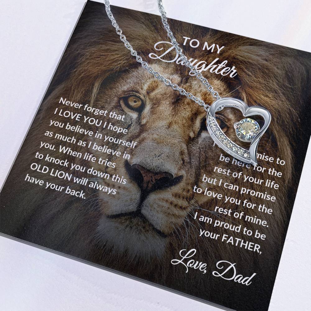 To Daughter Necklace | Lion Dad