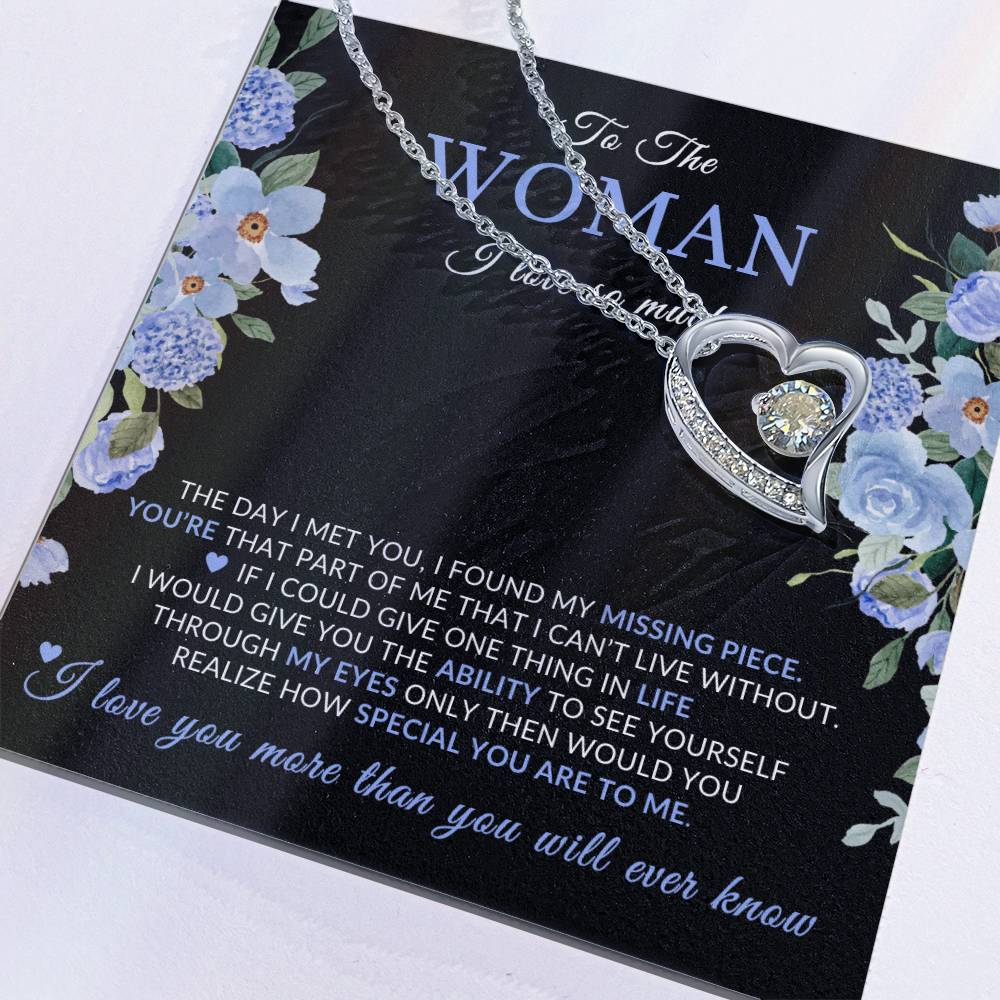 Gifts for Her | Floral Message Card, To the Woman I Love so Much, Special Gift for Her, Mother's Day Gift, Birthday Gift for her - Black Card