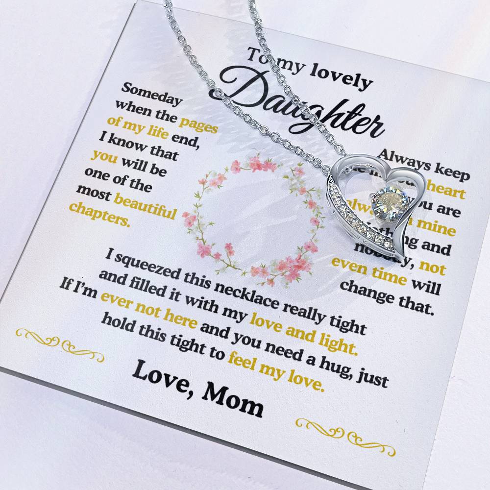 To My Lovely Daughter| The Most Beautiful Chapters| Forever Love Necklace