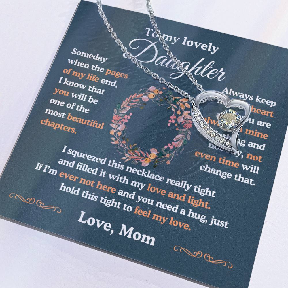 To My Lovely Daughter| The Most Beautiful Chapters| Forever Love Necklace