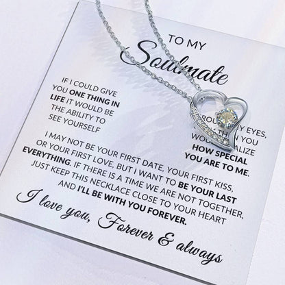 To My Soulmate | How Special You Are To Me, Forever Love Necklace -  White Card