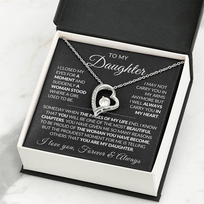 Daughter Necklace| Carry You In My Heart