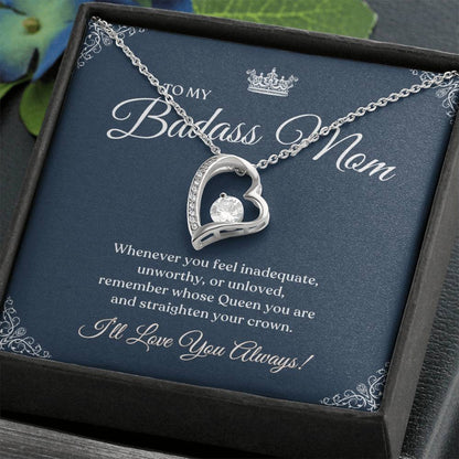 To My Badass Mom |  I Love You Always  Forever Love Necklace