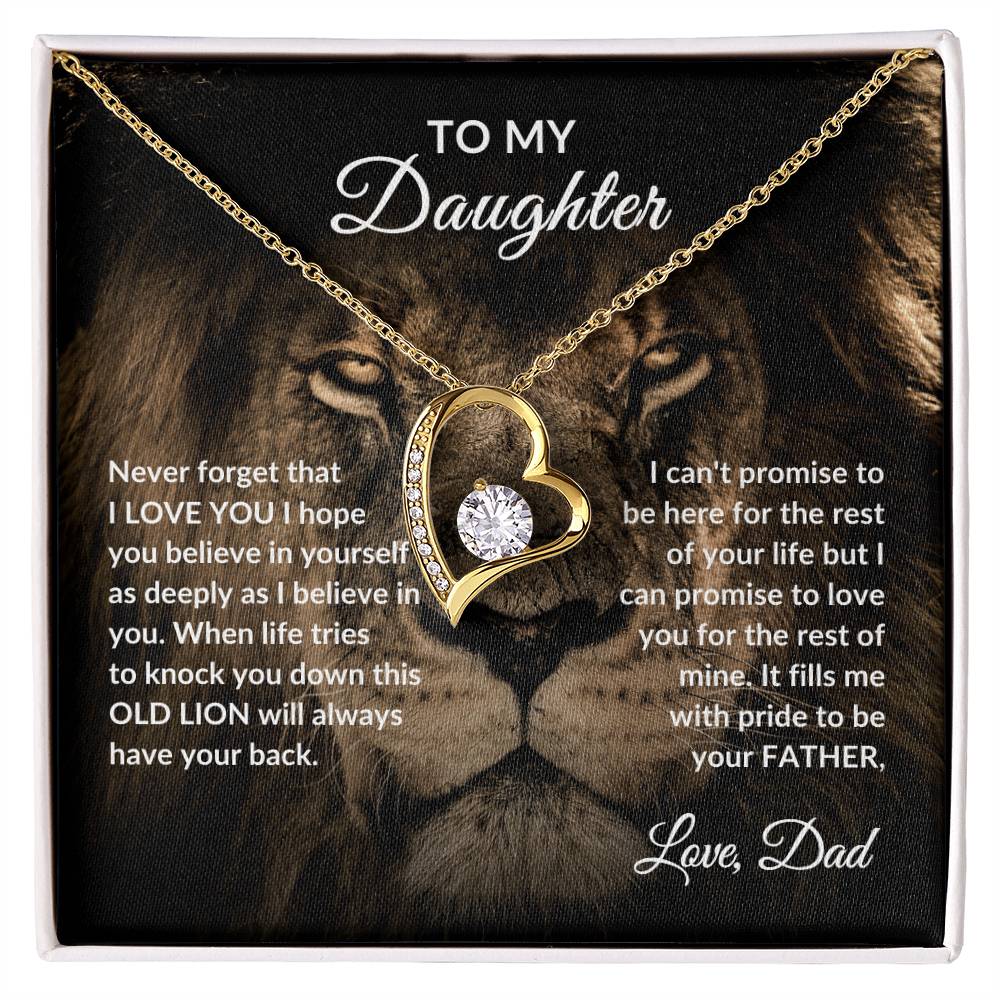 To Daughter Necklace | Lion Dad