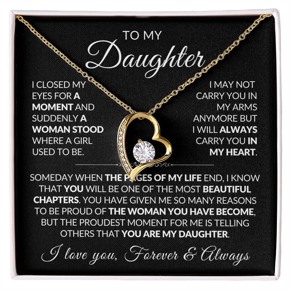 Daughter Necklace| Carry You In My Heart