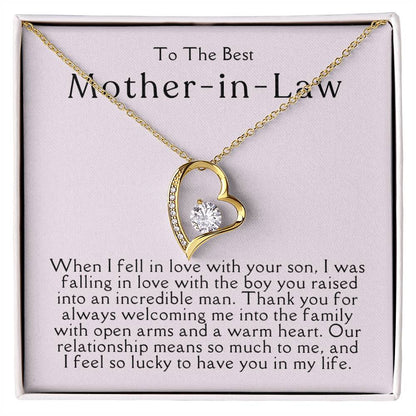 Mother In Law Necklace| Lucky To Have You