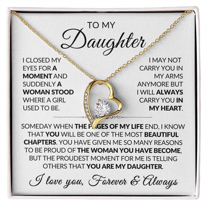 Daughter Necklace| Carry You In My Heart