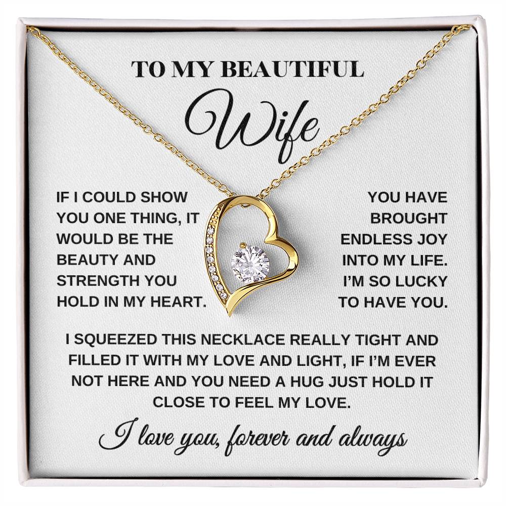 Wife Necklace| Lucky To Have You