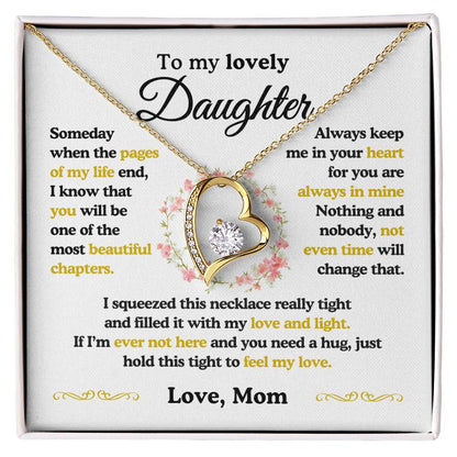 To My Lovely Daughter| The Most Beautiful Chapters| Forever Love Necklace