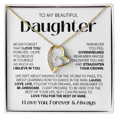 Daughter Necklace| Be Awesome