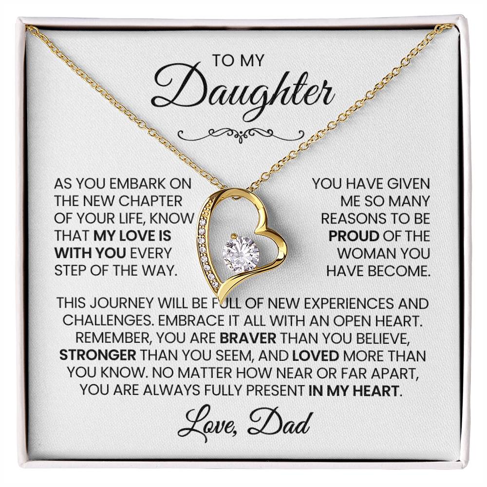 Daughter Necklace| My Love Is With You