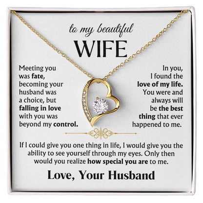 Wife Necklace| The Love of My Life