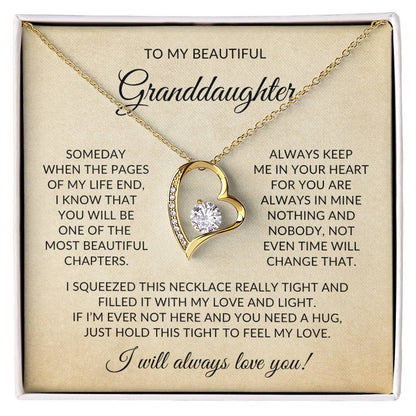 Granddaughter Necklace| Feel My Love