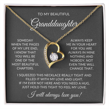 Granddaughter Necklace| Feel My Love