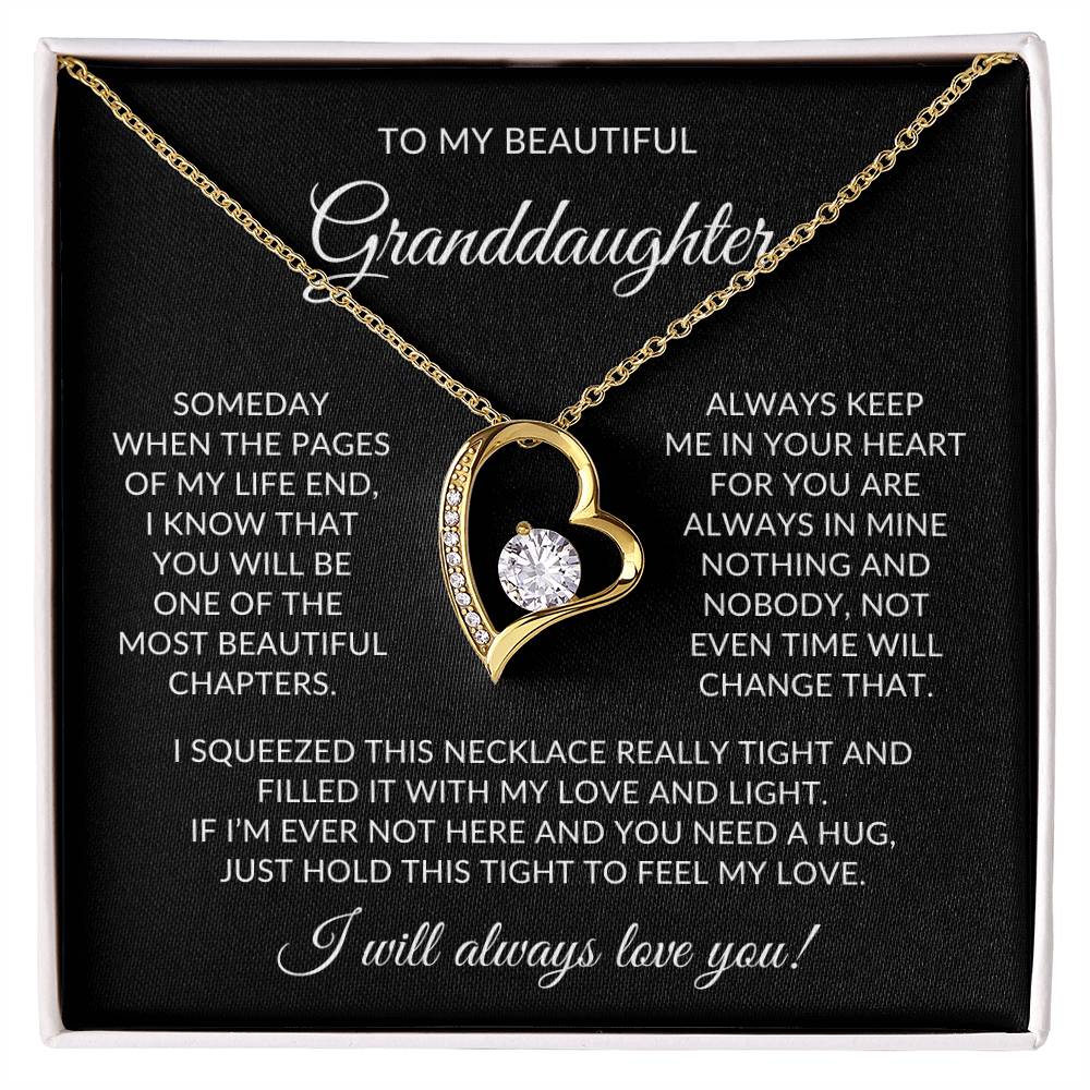 Granddaughter Necklace| Feel My Love