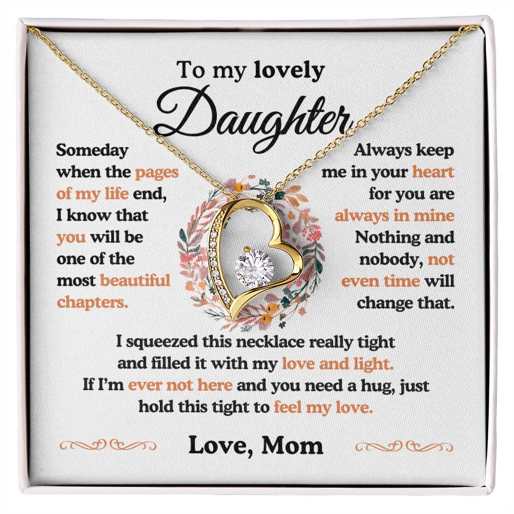 To My Lovely Daughter| The Most Beautiful Chapters| Forever Love Necklace