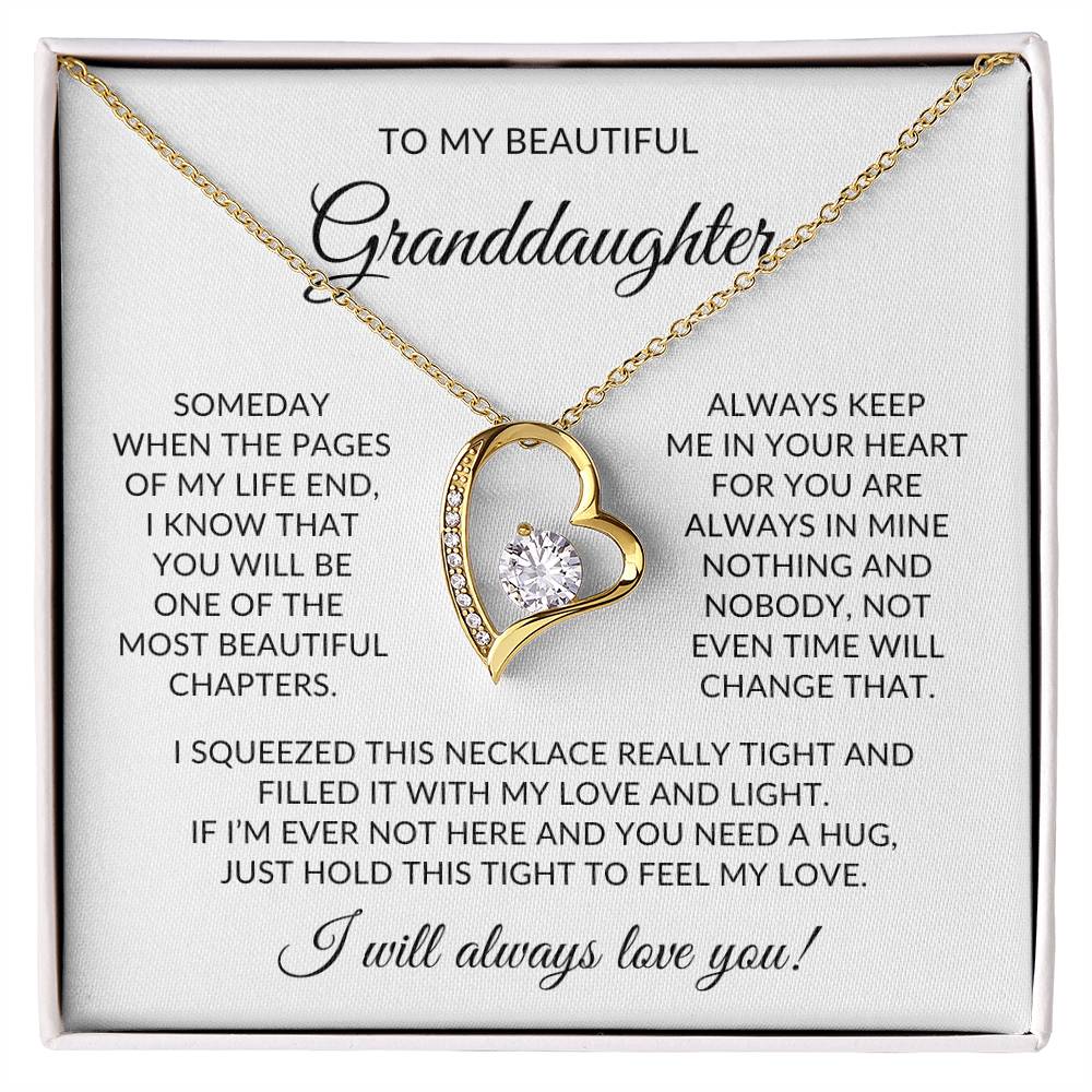 Granddaughter Necklace| Feel My Love