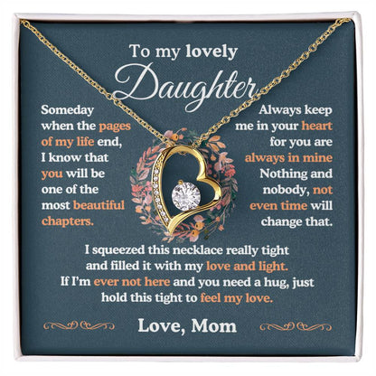 To My Lovely Daughter| The Most Beautiful Chapters| Forever Love Necklace