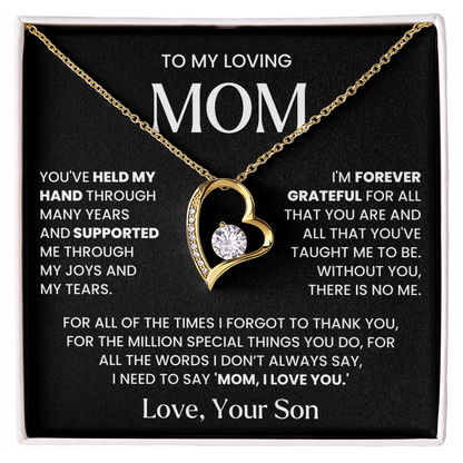 Mom Necklace| Without You There's No Me