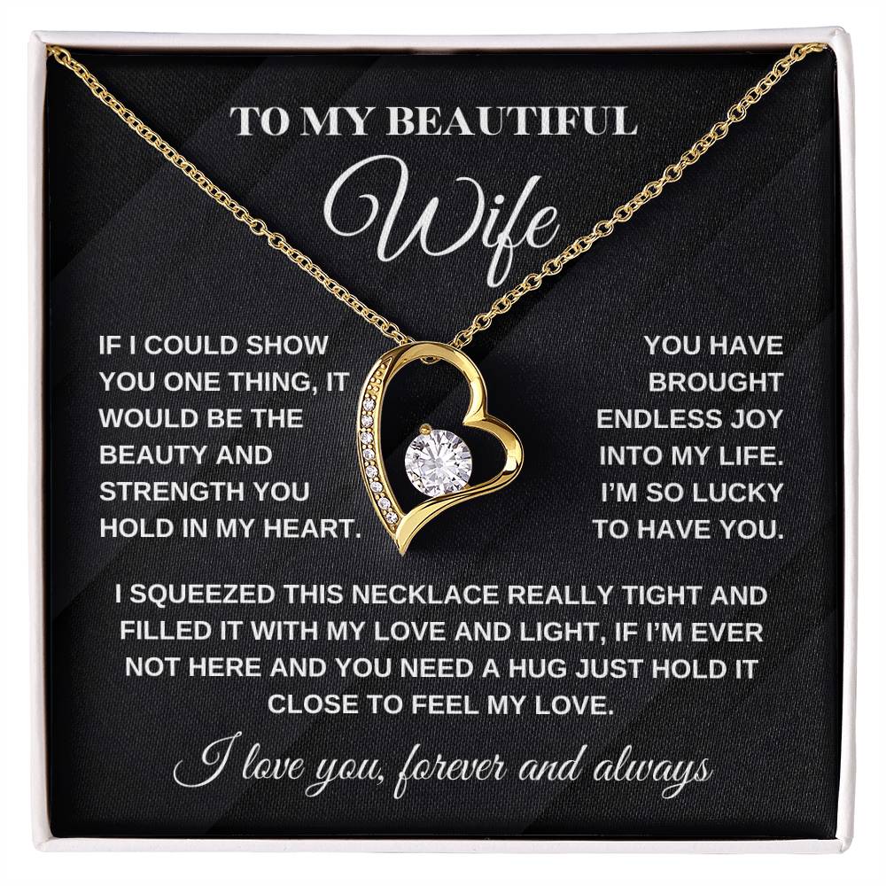 Wife Necklace| Lucky To Have You