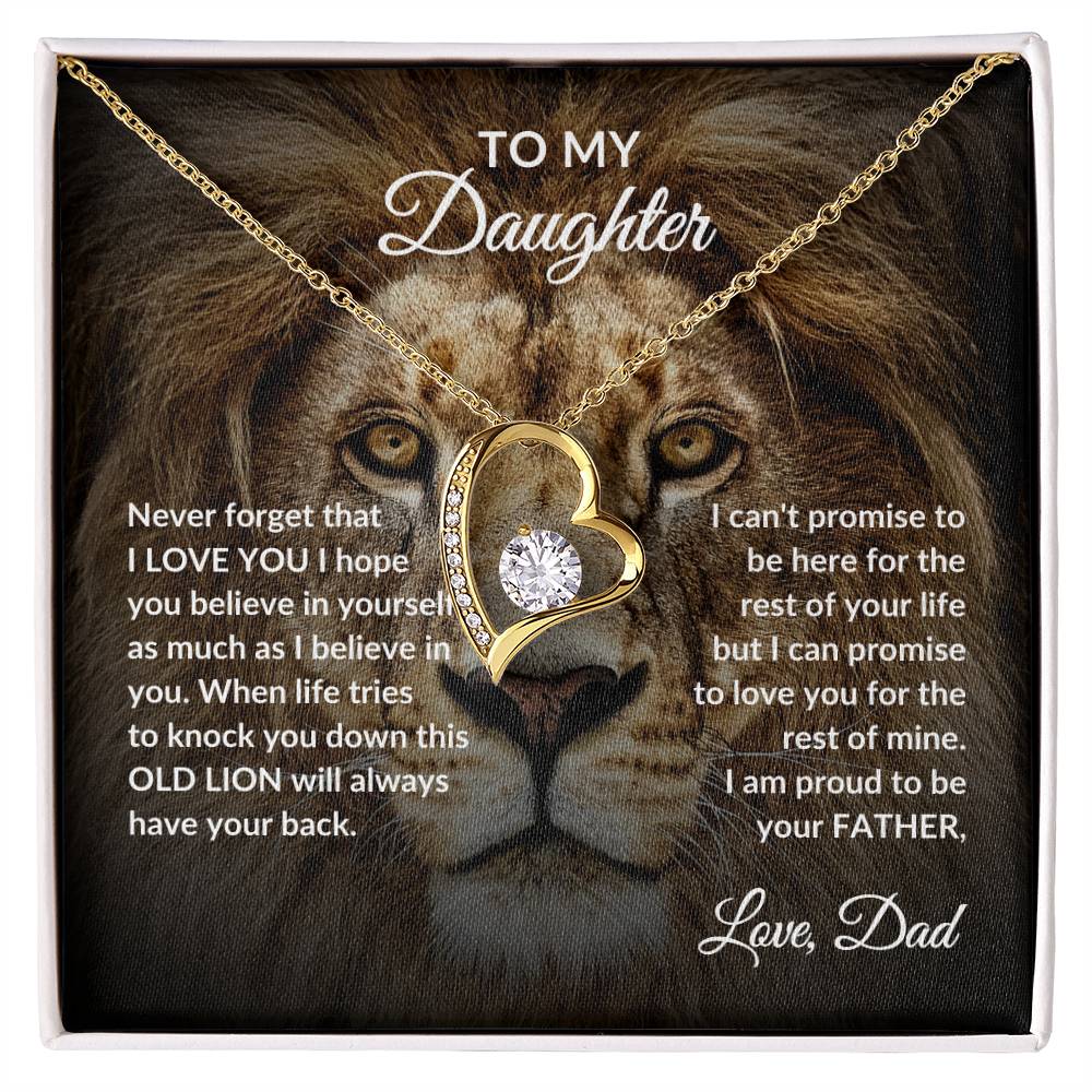 To Daughter Necklace | Lion Dad