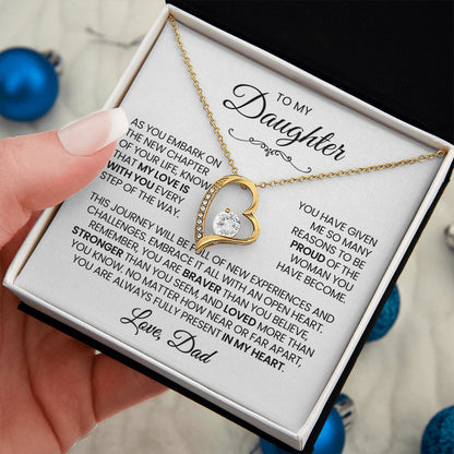 Daughter Necklace| My Love Is With You