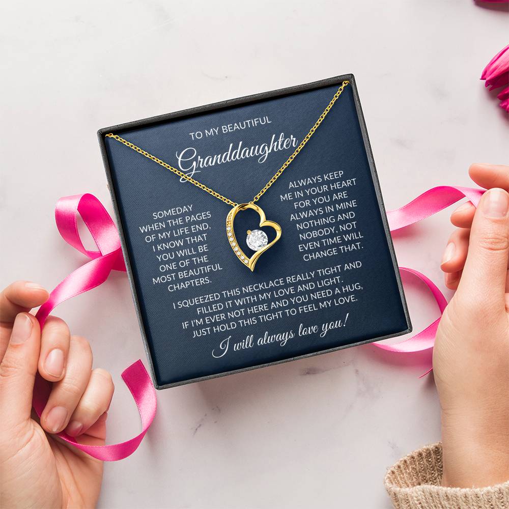 Granddaughter Necklace| Feel My Love