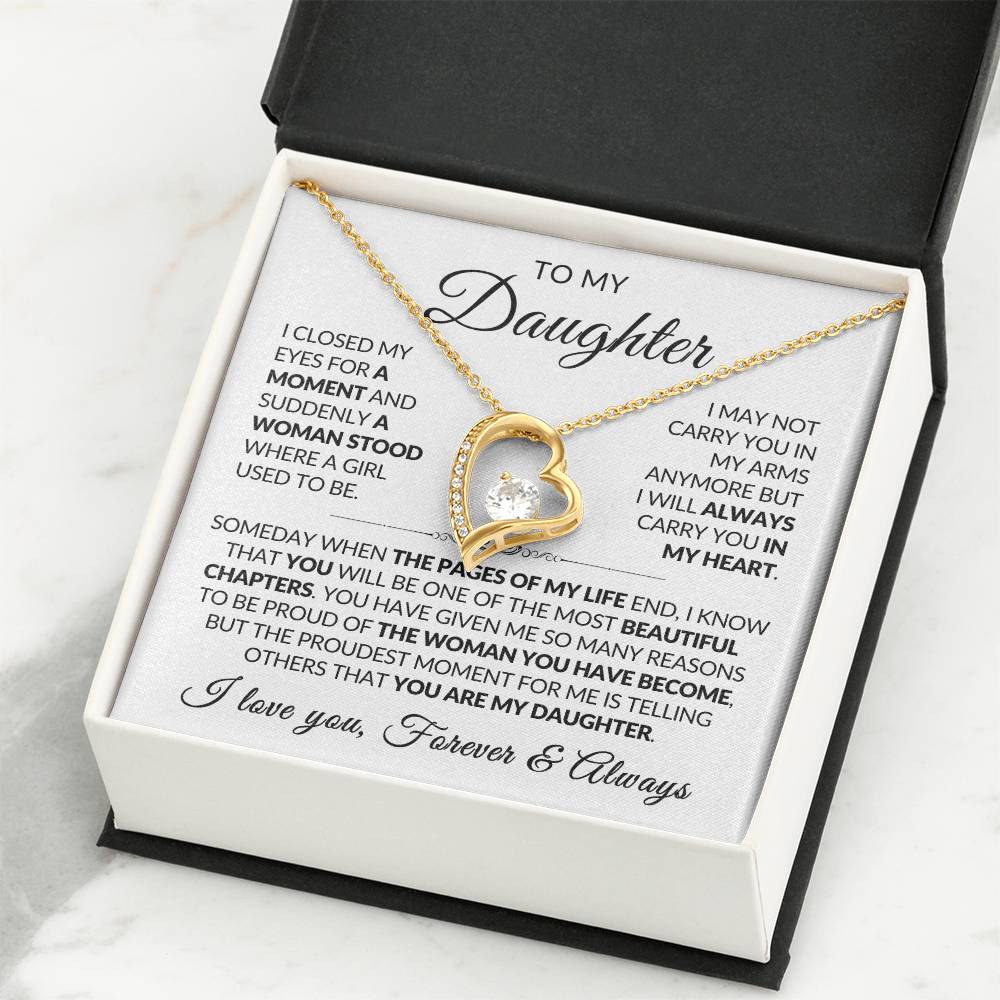 Daughter Necklace| Carry You In My Heart