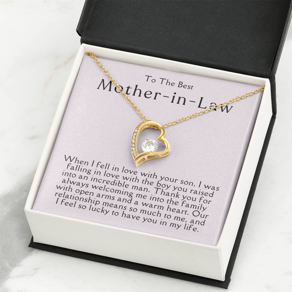 Mother In Law Necklace| Lucky To Have You