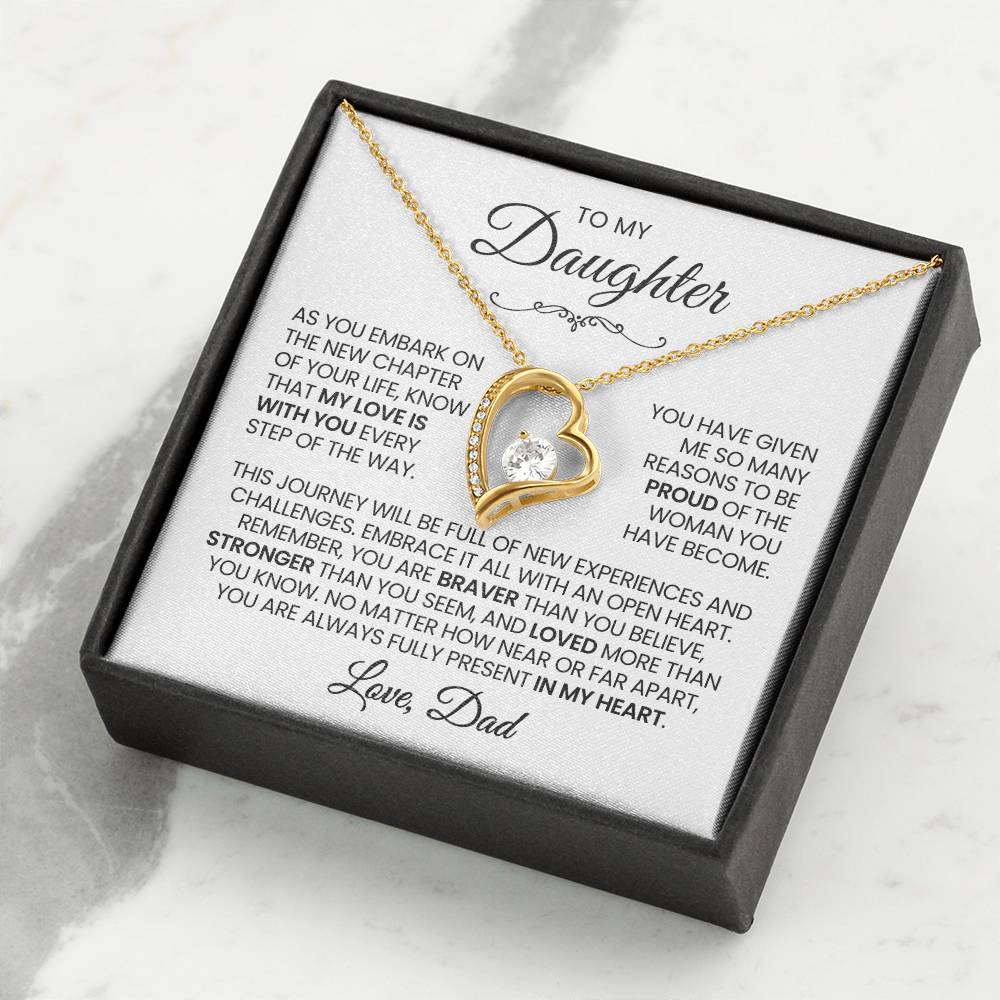 Daughter Necklace| My Love Is With You