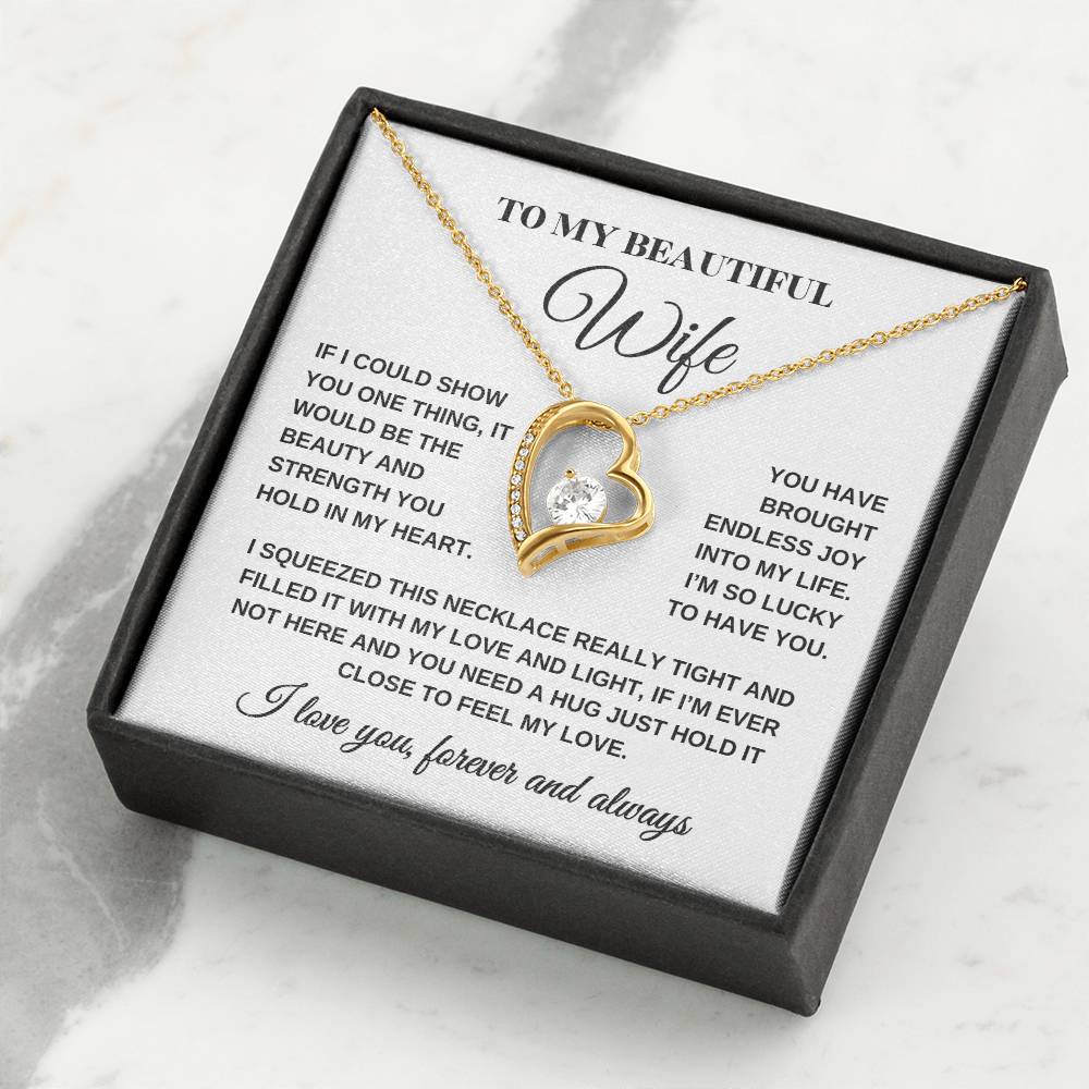 Wife Necklace| Lucky To Have You